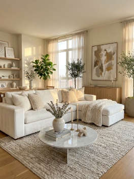 white living room