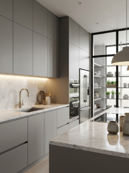 modern kitchen cabinet