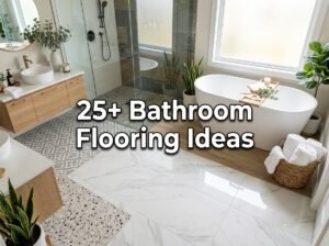 25+ Bathroom Flooring Ideas | Stylish Tile & Floor Design Inspiration