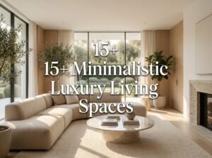 15+ Minimalistic Luxury Living Spaces: Elegant Design Ideas for Homes